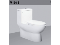 Bàn cầu 1 khối HC V1018 (tặng kèm lavabo)