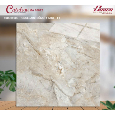 Gạch Catalan 100×100 CA10012 | Porcelain | Men Bóng Gạch Catalan 100×100 CA10012 | Porcelain | Men Bóng