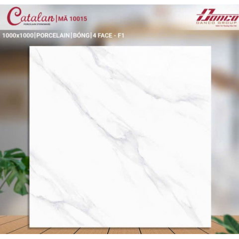 Gạch 100x100cm Catalan 10015 porcelain 4 face men bóng Gạch 100x100cm Catalan 10015 porcelain 4 face men bóng