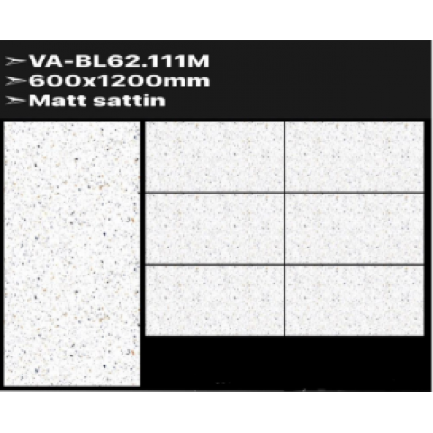 Gạch giả terrazzo 600x1200 Ấn Độ VA-BL62111M