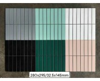 Gạch Mosaic Gốm thẻ Men Bóng 22.5x145mm